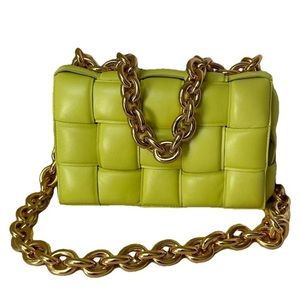 Bottega Veneta Chain Cassette Leather Crossbody Bag